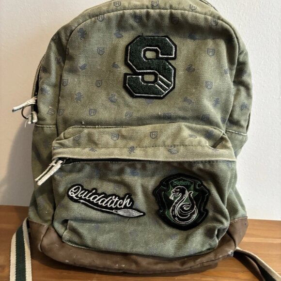 Pottery Barn Harry Potter Slytherin Back Pack Green - Picture 3 of 14